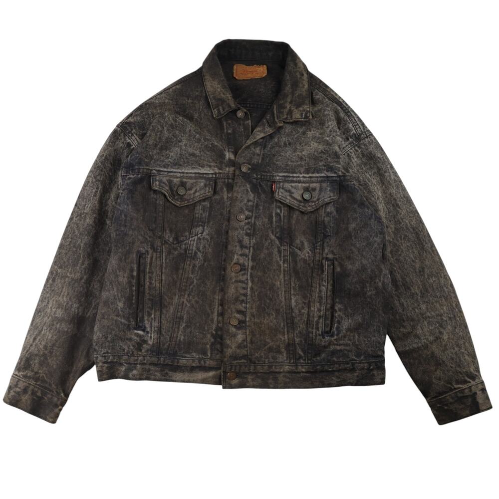 Vintage Classic Levis Type 3 70507-0253 Black Acid Wash Trucker Jacket